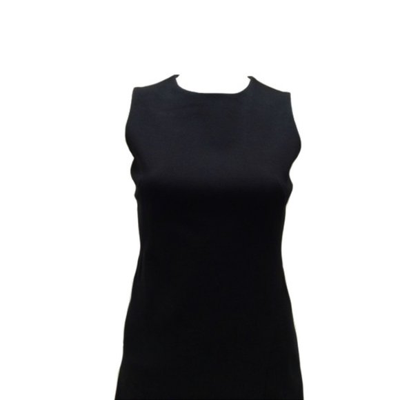 Akris Punto Black A Line Sleeveless Dress - Picture 4 of 6